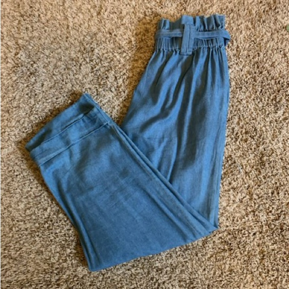 Blue loafer pants